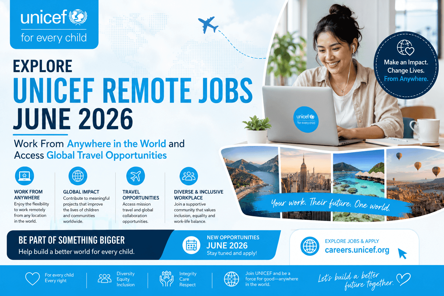 UNICEF Remote Jobs June 2026: Work From Anywhere with Funded Travel Opportunities