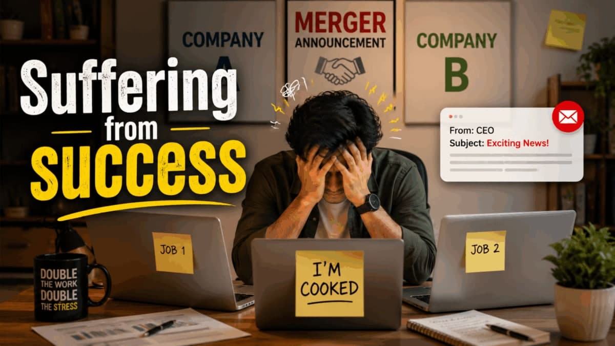 Remote Worker's Nightmare: Both Companies He Works For Are Merging